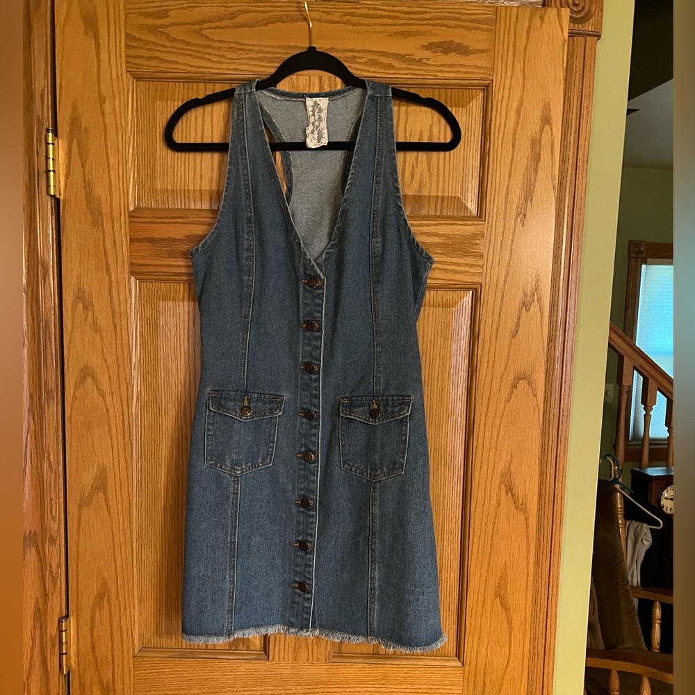 Sadie & Sage Denim Mini Dress Sleeveless